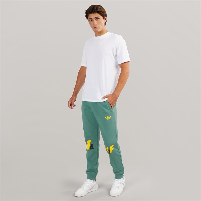 adidas Originals Mens JFF Jamaica VRCT Track Pants Tech Emerald - Image 4
