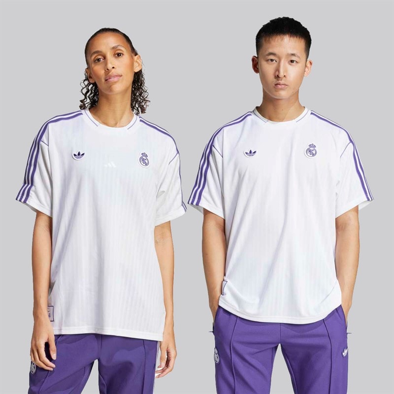 adidas Originals RMCF Real Madrid Icon Jersey White - Image 3