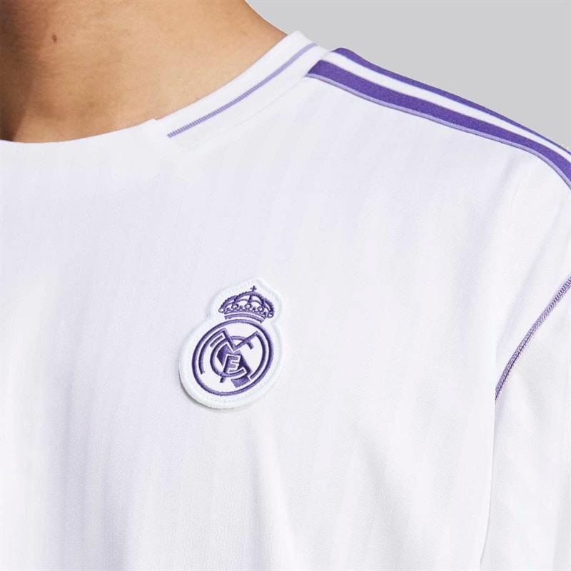 adidas Originals RMCF Real Madrid Icon Jersey White - Image 4