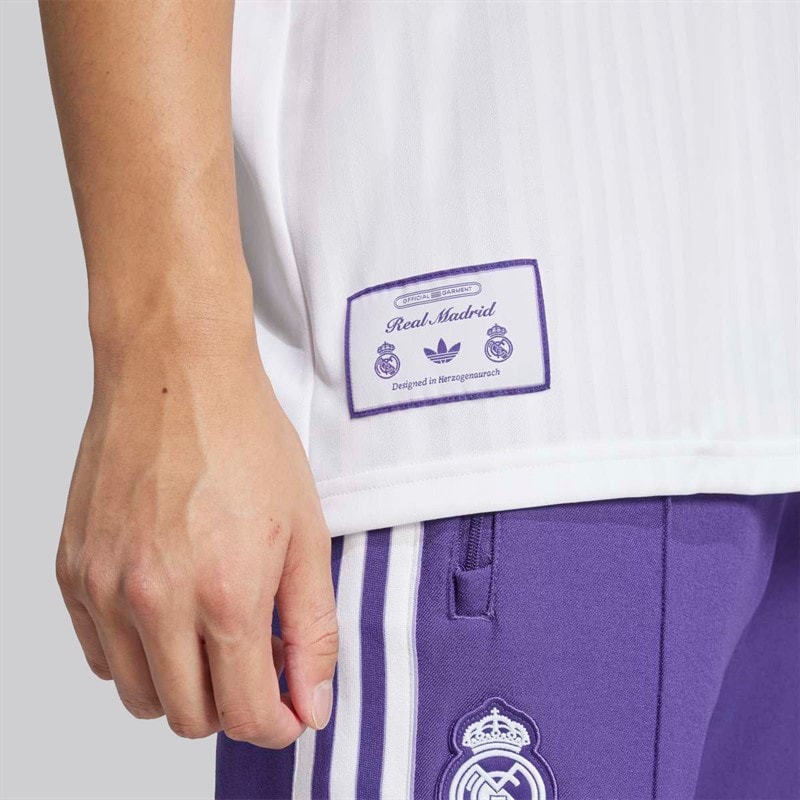 adidas Originals RMCF Real Madrid Icon Jersey White - Image 5