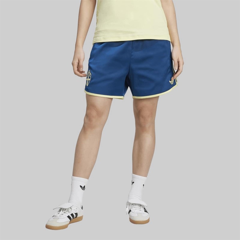 adidas Originals Womens SVFF Sweden Icon Shorts Legend Marine - Image 3