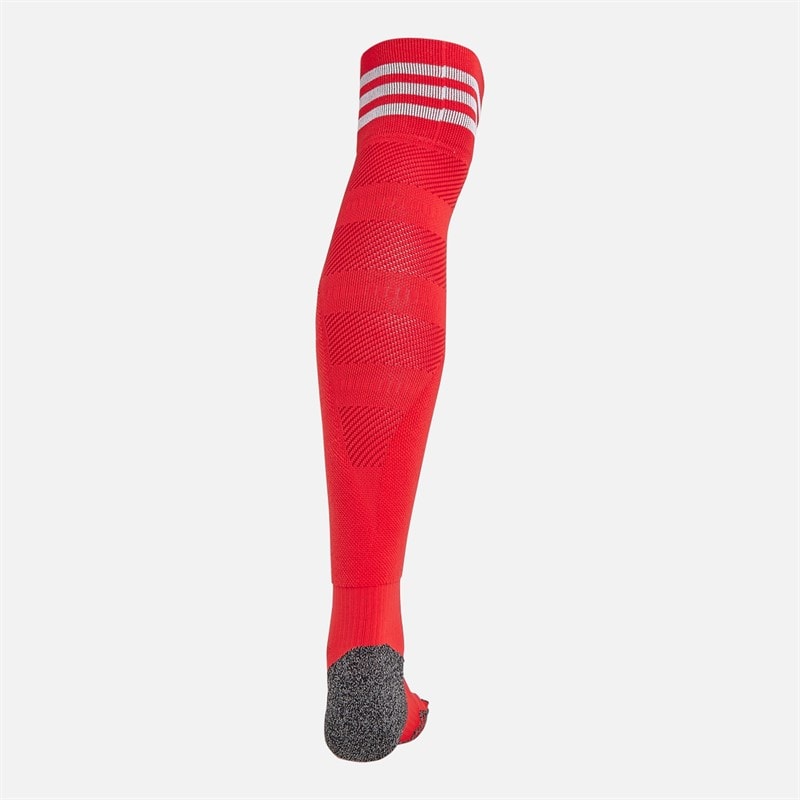 adidas Originals Mens 3 -Stripes Trefoil Football Socks Pure Ruby - Image 2