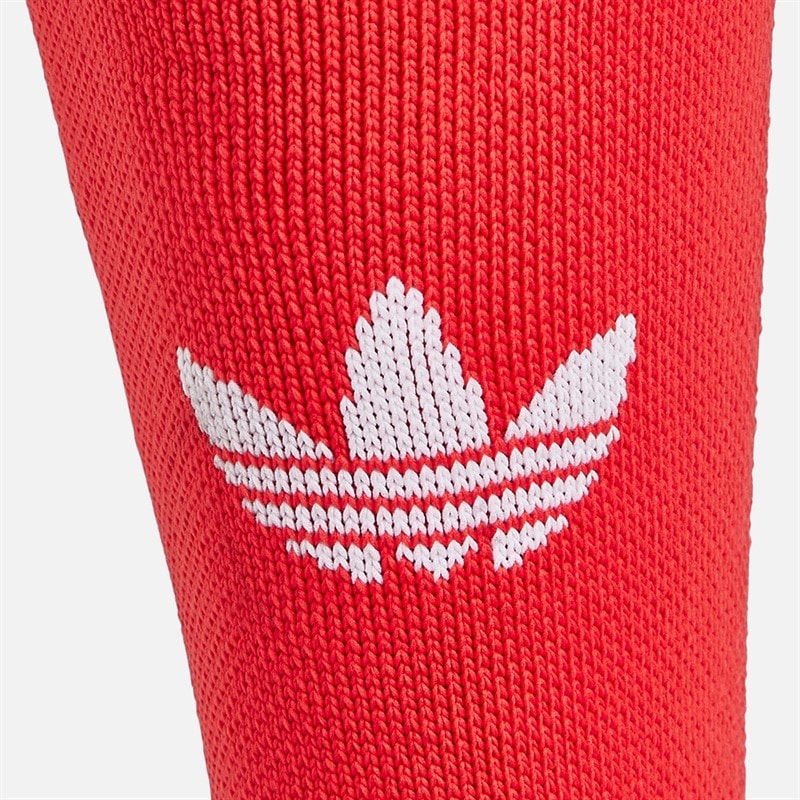 adidas Originals Mens 3 -Stripes Trefoil Football Socks Pure Ruby - Image 3