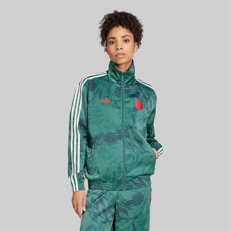 adidas Originals Womens FIGC Italy Track Jacket Tech Forest