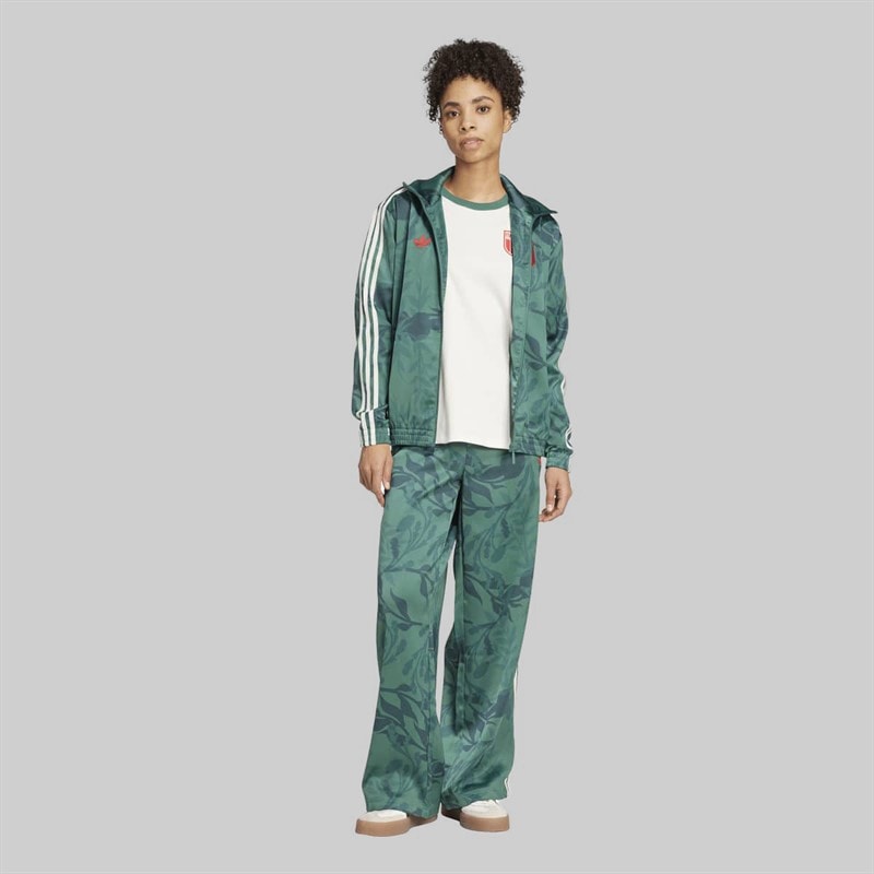 adidas Originals Womens FIGC Italy Track Jacket Tech Forest - Image 4