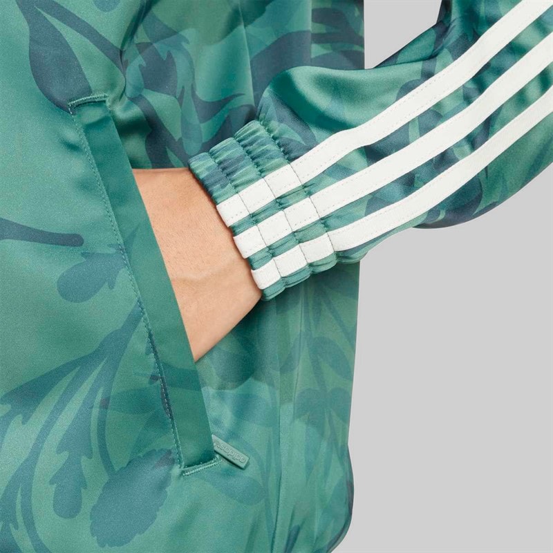adidas Originals Womens FIGC Italy Track Jacket Tech Forest - Image 5