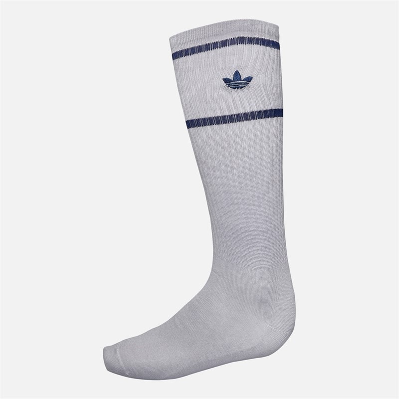 adidas Originals Jude Bellingham Crew Socks Glory Grey/Team Navy Blue - Image 2