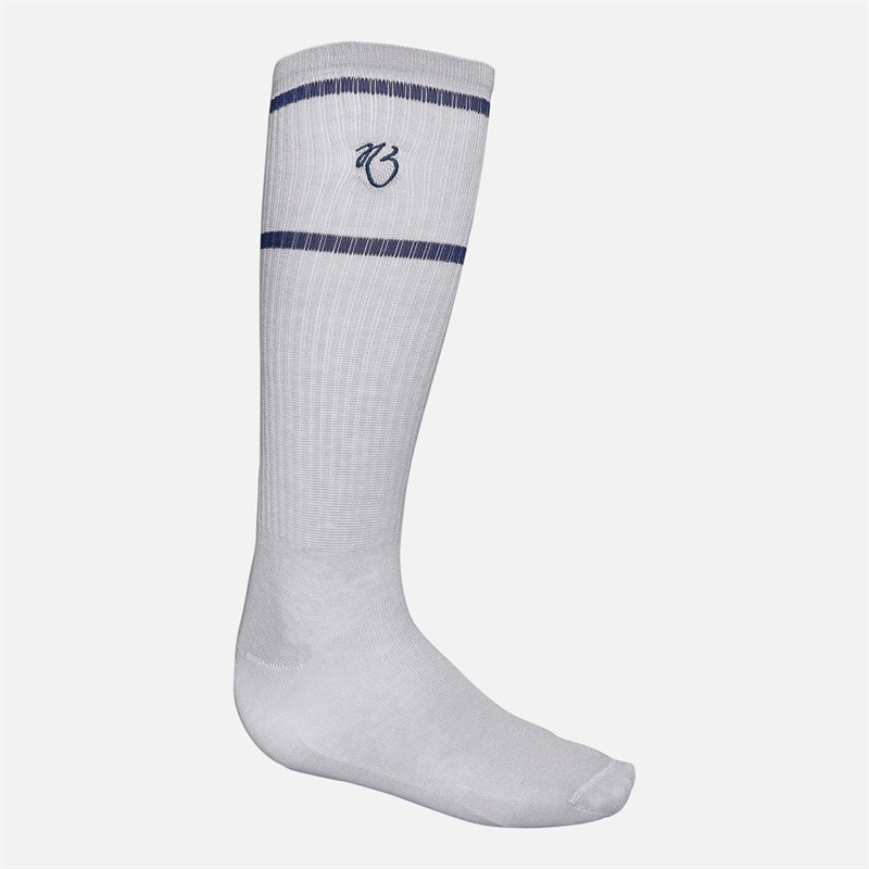 adidas Originals Jude Bellingham Crew Socks Glory Grey/Team Navy Blue - Image 3