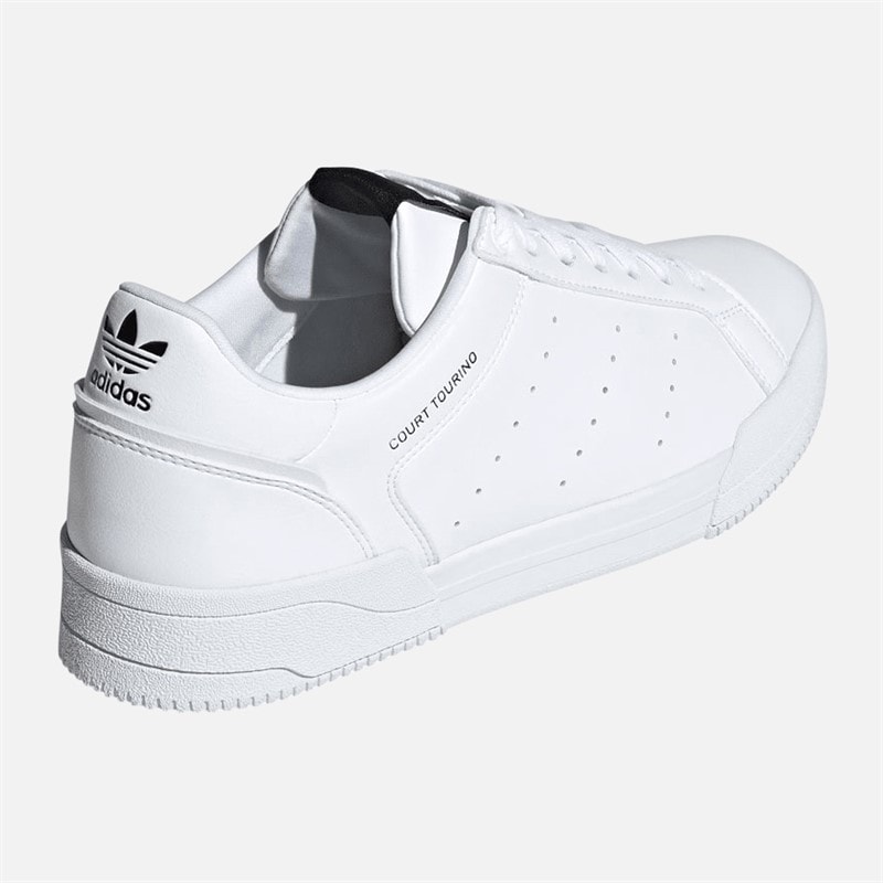 adidas Originals Court Tourino Trainers Footwear White/Footwear White/Core Black - Image 3