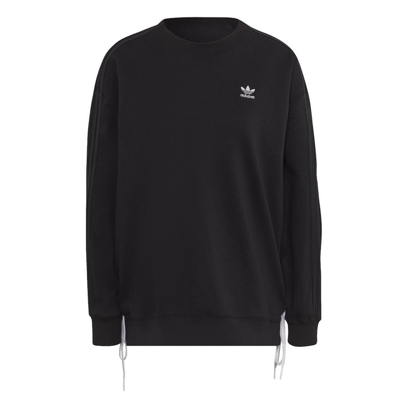 adidas Originals Womens Always Original Laced Crew Sweatshirt Black - Image 1