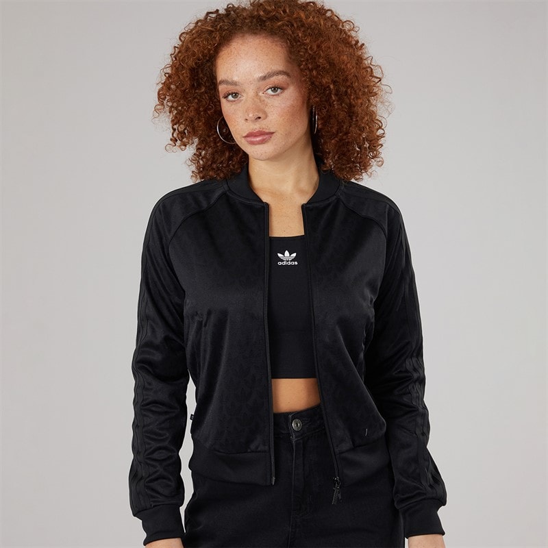 adidas Originals Womens Women Superstar Track Top Black