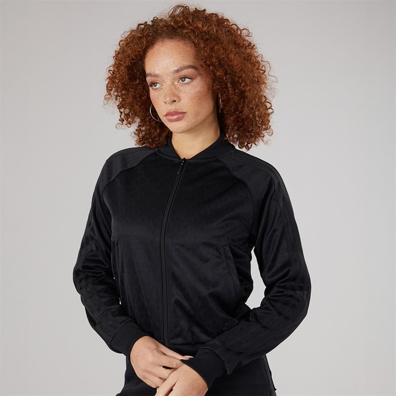 adidas Originals Womens Women Superstar Track Top Black - Image 3