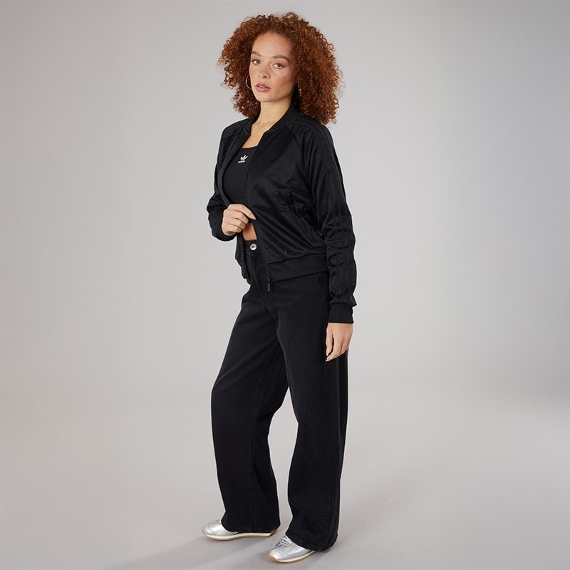 adidas Originals Womens Women Superstar Track Top Black - Image 4