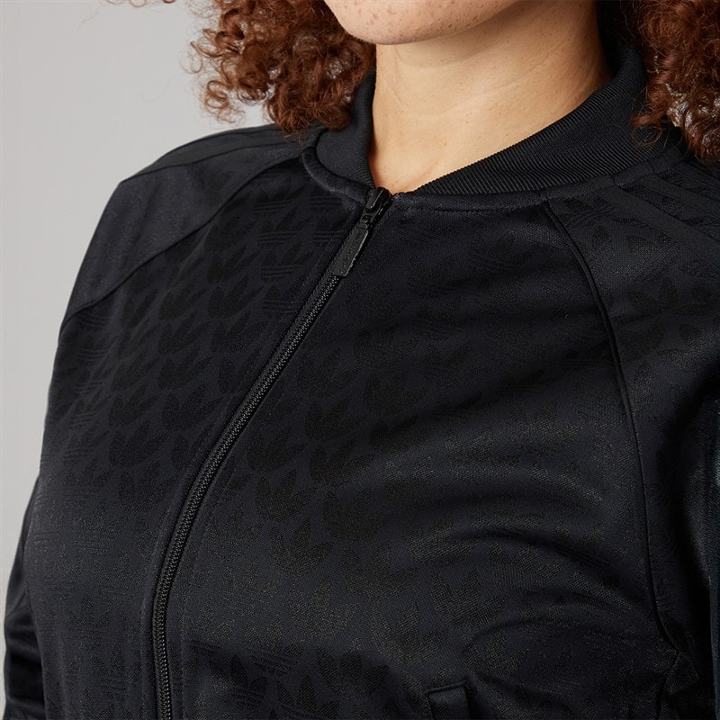 adidas Originals Womens Women Superstar Track Top Black - Image 5