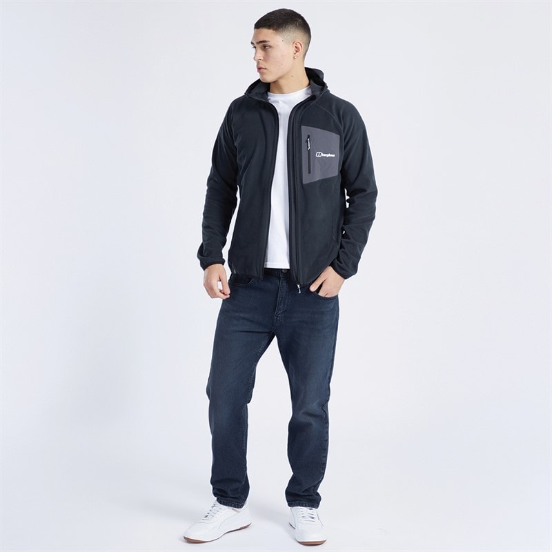Berghaus Mens Tathwell Hooded Fleece Jacket Jet Black - Image 4