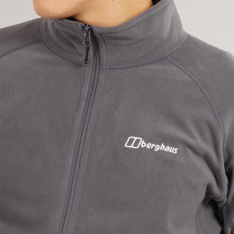 Berghaus Mens Anwick Full Zip Fleece Jacket Grey Pinstripe - Image 3