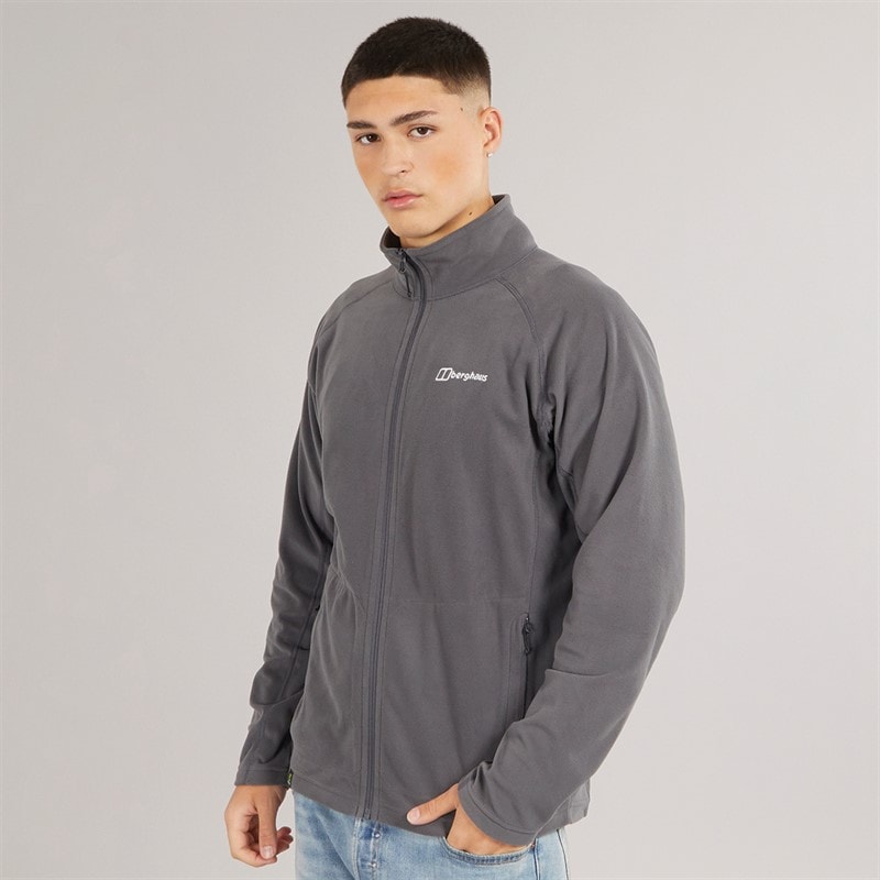 Berghaus Mens Anwick Full Zip Fleece Jacket Grey Pinstripe - Image 5