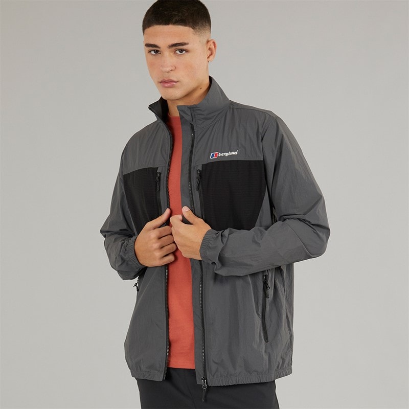 Berghaus Mens Holkmi Full Zip Jacket Grey/Black - Image 1