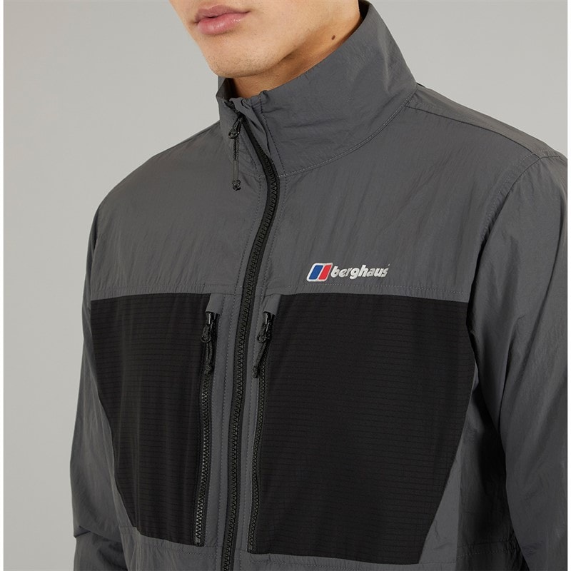 Berghaus Mens Holkmi Full Zip Jacket Grey/Black - Image 3