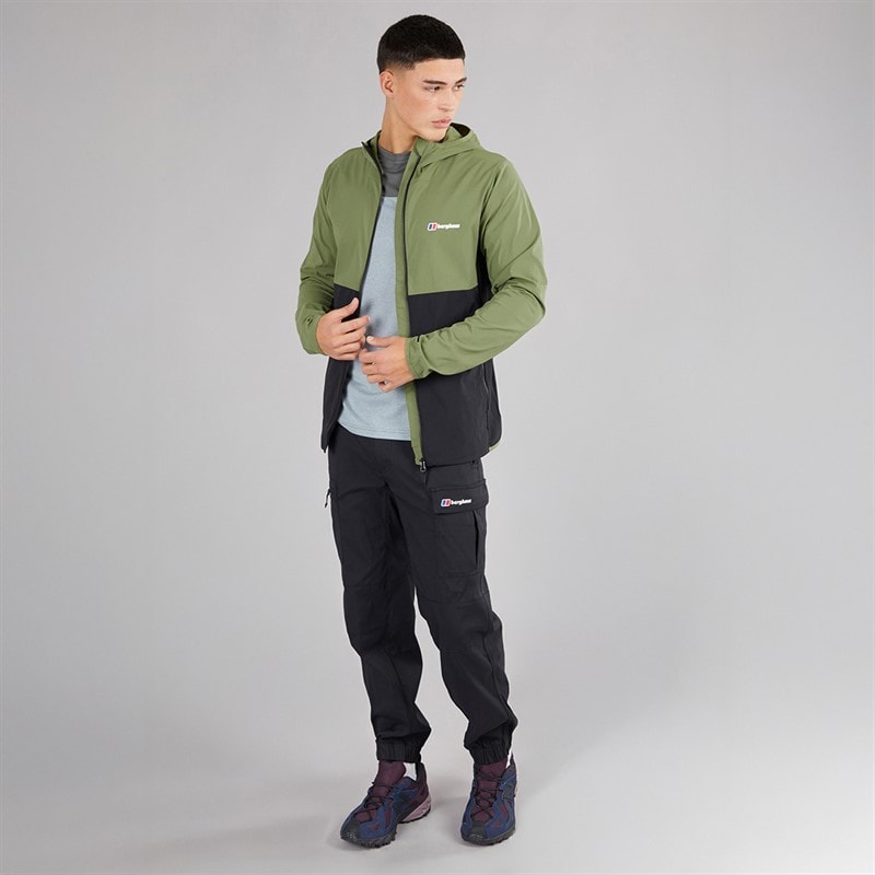 Berghaus Mens Theran Jacket Black/Green - Image 4