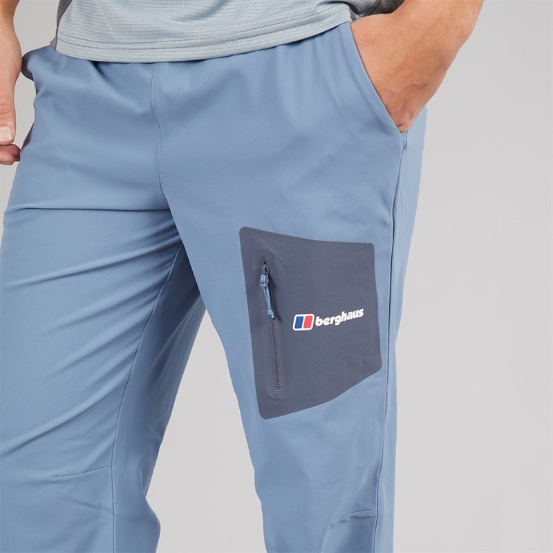 Berghaus Mens Intervale Track Pants Blue/Dark Grey - Image 3