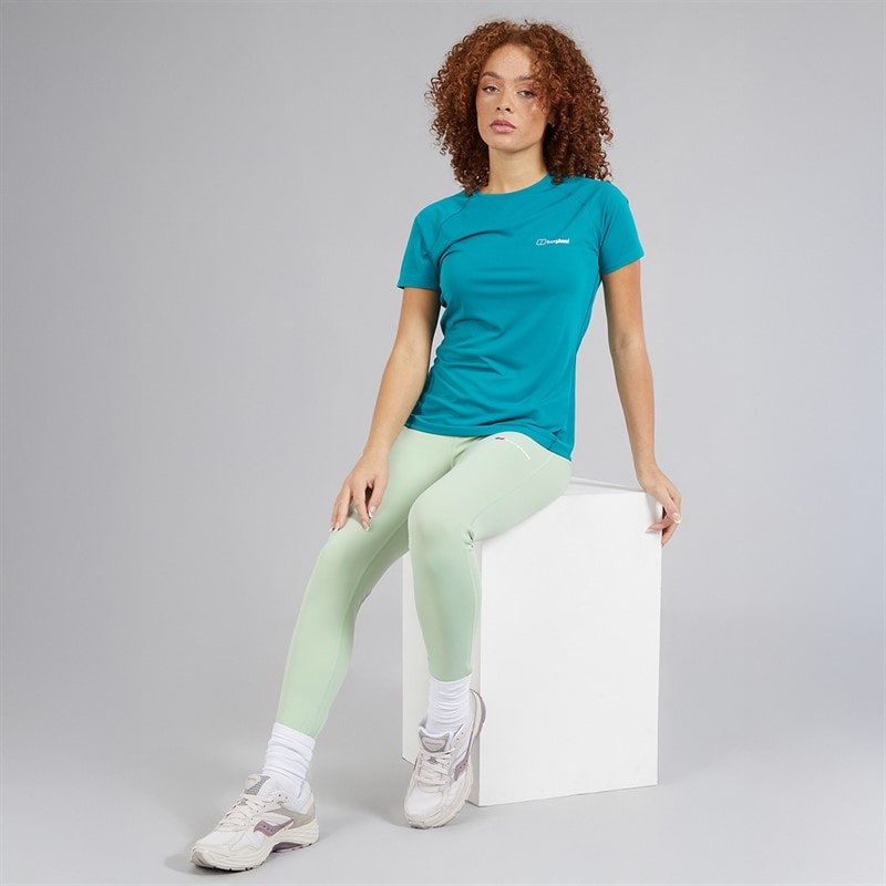 Berghaus Womens Big Logo Core Leggings Dark Green/Dark Green - Image 4