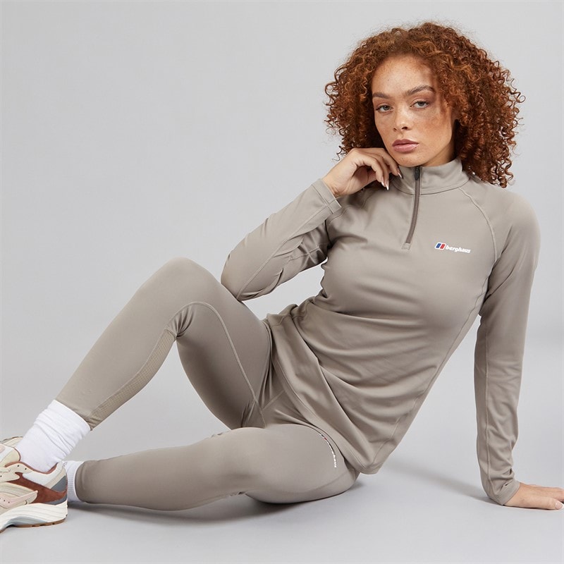 Berghaus Womens Tech 1/4 Zip Top Natural/Natural - Image 3