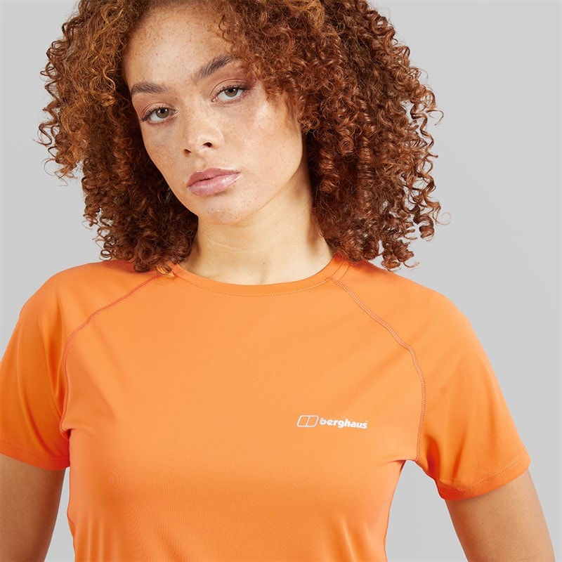 Berghaus Womens Dembleby Tech T-Shirt Orange/Orange - Image 3