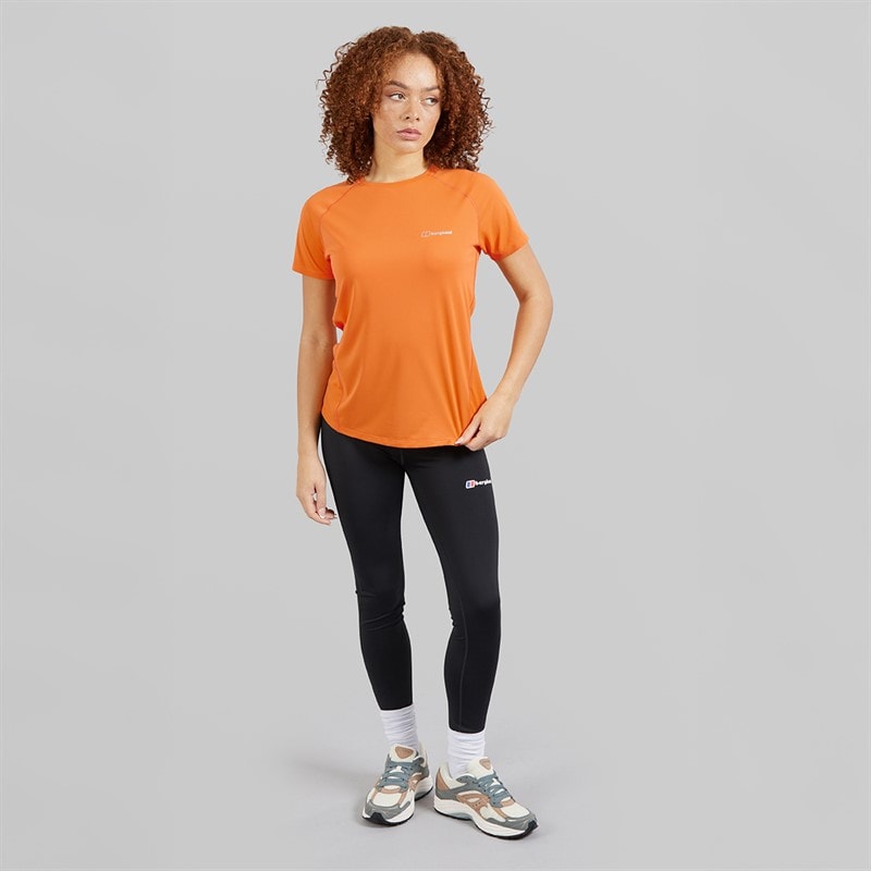 Berghaus Womens Dembleby Tech T-Shirt Orange/Orange - Image 4