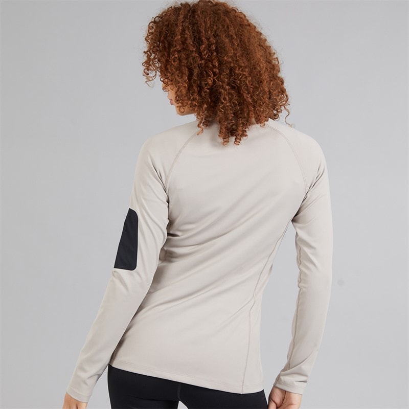 Berghaus Womens Tech Pocket 1/4 Zip Top Light Grey/Light Grey - Image 2
