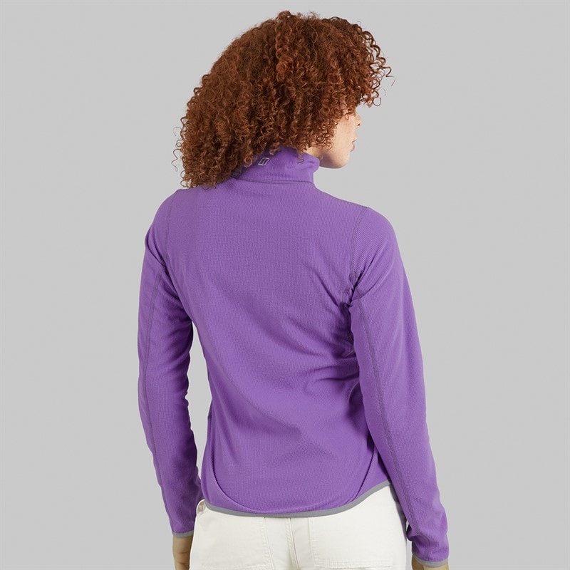 Berghaus Womens Cawkwell Half Zip Fleece Jacket Purple - Image 2