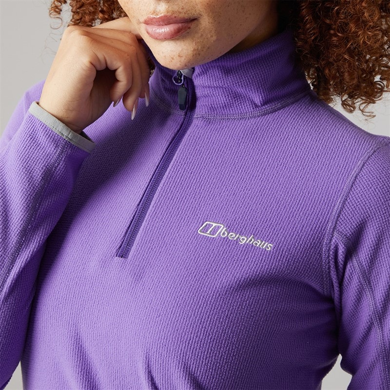Berghaus Womens Cawkwell Half Zip Fleece Jacket Purple - Image 3