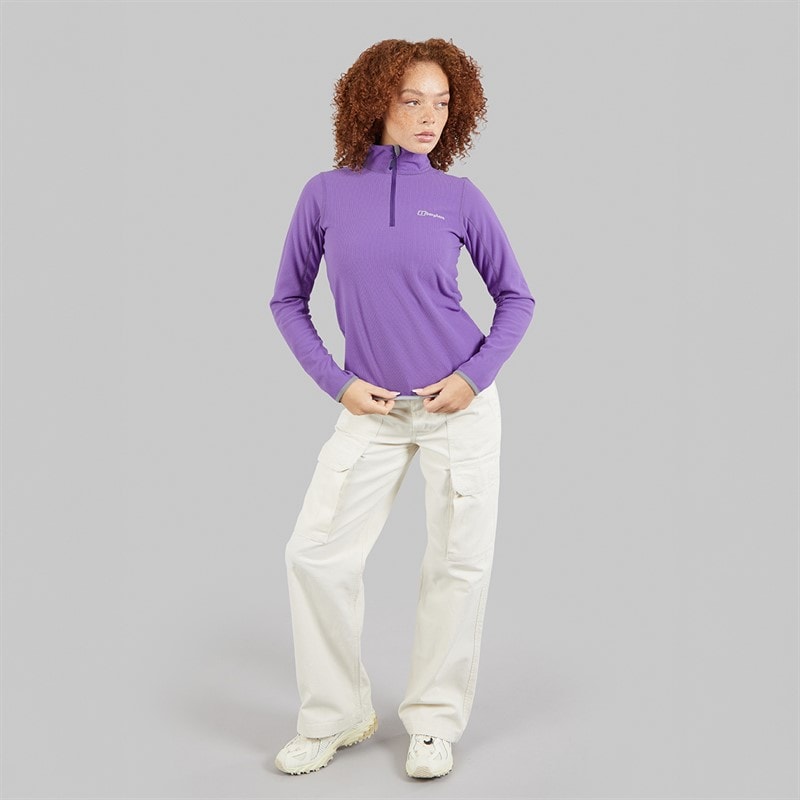 Berghaus Womens Cawkwell Half Zip Fleece Jacket Purple - Image 4