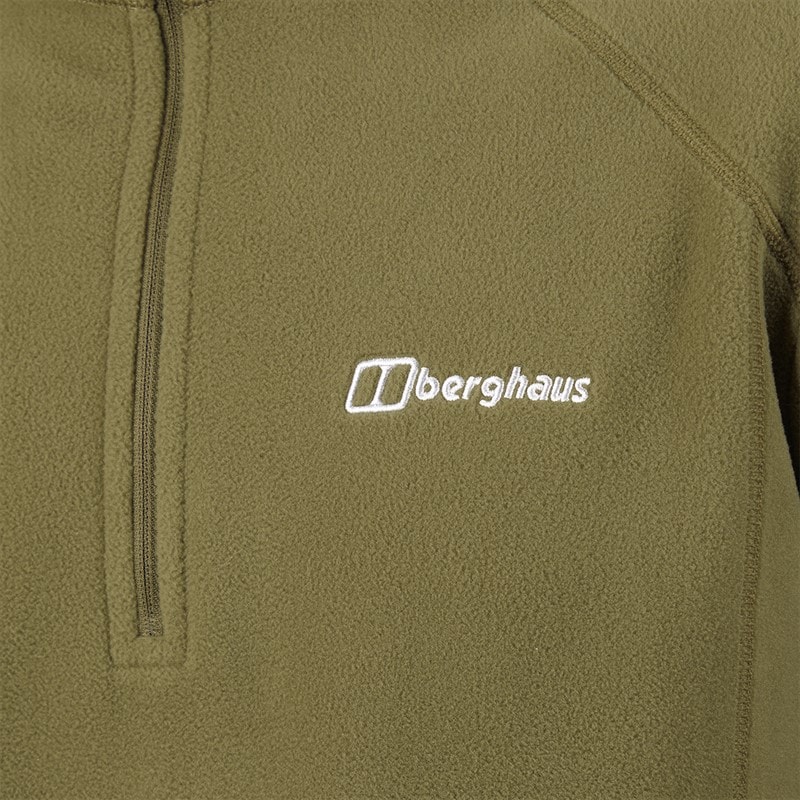 Berghaus Mens Bigby Half Zip Fleece Jacket Dark Green - Image 3