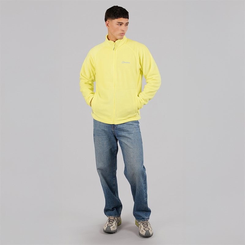 Berghaus Mens Asgarby Full Zip Fleece Jacket Yellow - Image 4