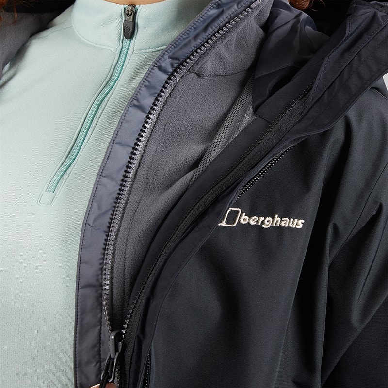 Berghaus Womens Bramblfell Gemini Gore-Tex Waterproof 3in1 Jacket Black - Image 3