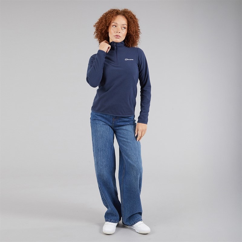Berghaus Womens Cawkwell Half Zip Fleece Jacket Dark Blue - Image 4