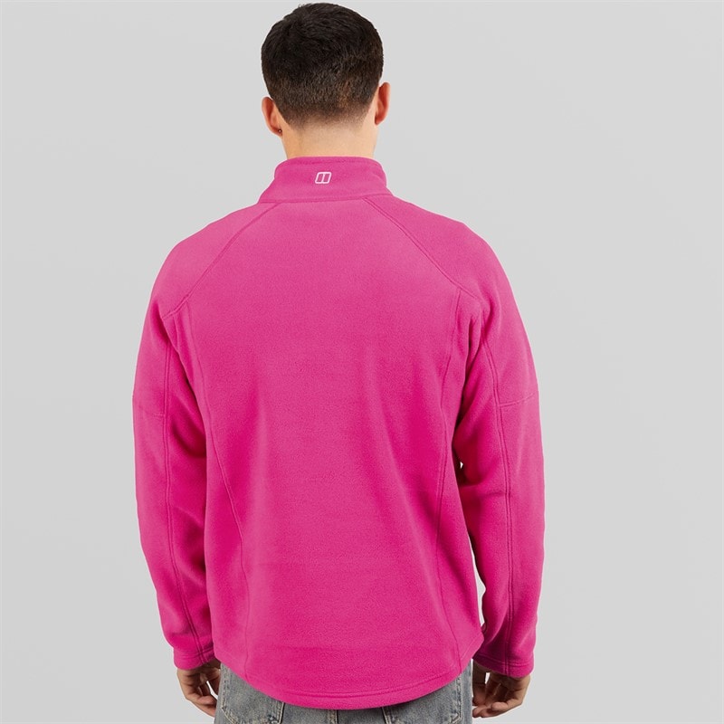 Berghaus Mens Bigby Half Zip Fleece Jacket Pink - Image 2
