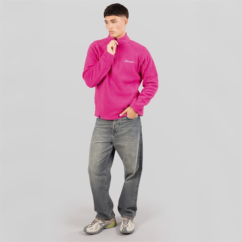 Berghaus Mens Bigby Half Zip Fleece Jacket Pink - Image 4