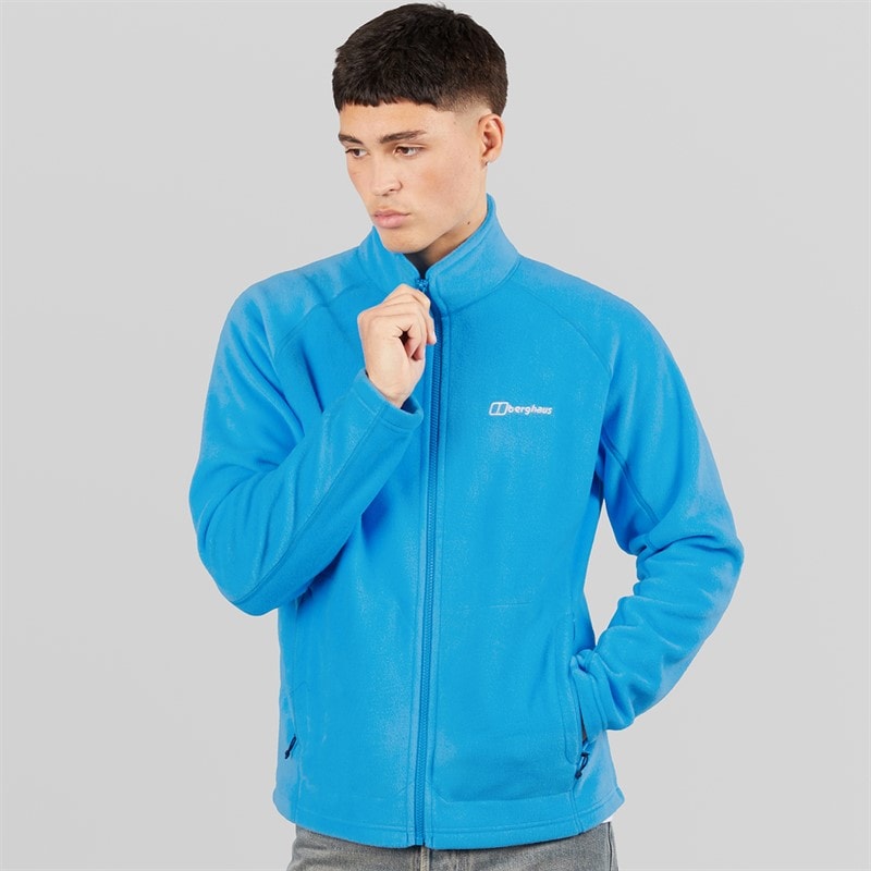 Berghaus Mens Asgarby Full Zip Fleece Jacket Light Blue - Image 3