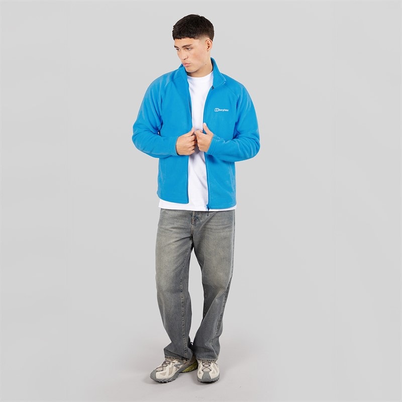 Berghaus Mens Asgarby Full Zip Fleece Jacket Light Blue - Image 4