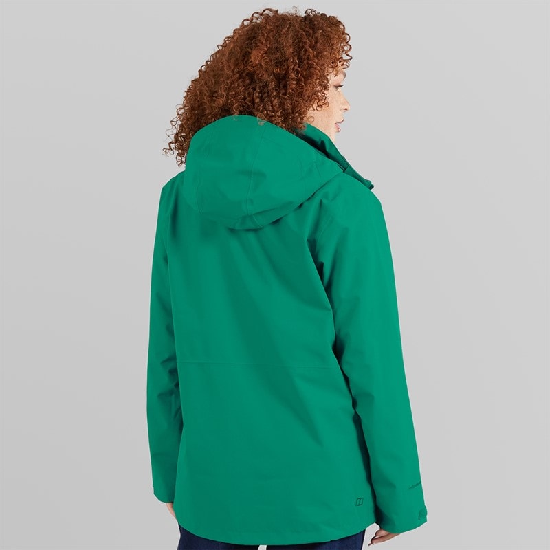 Berghaus Womens Roam Hydroshell Waterproof Interactive Jacket Green - Image 2