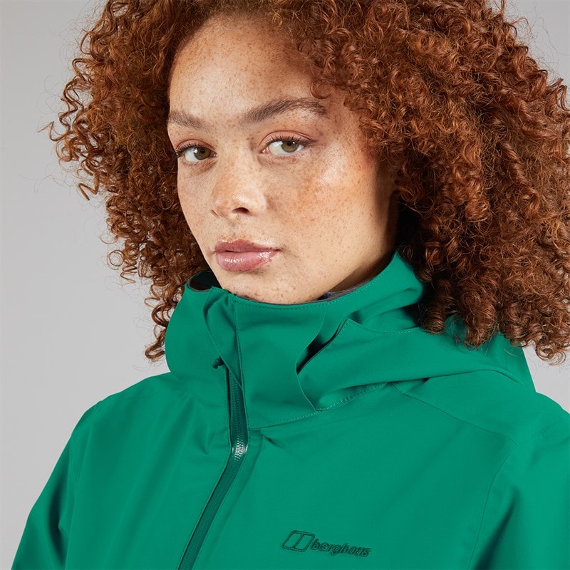 Berghaus Womens Roam Hydroshell Waterproof Interactive Jacket Green - Image 3