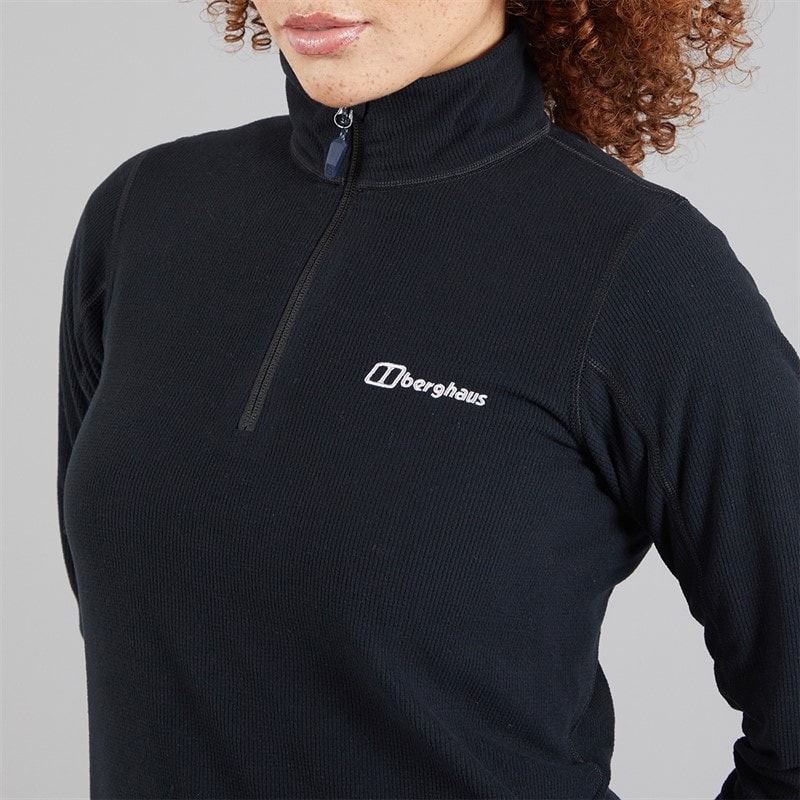 Berghaus Womens Cawkwell Half Zip Fleece Jacket Black - Image 3