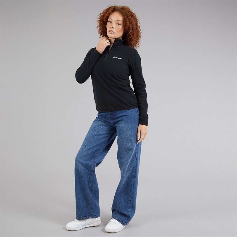 Berghaus Womens Cawkwell Half Zip Fleece Jacket Black - Image 4