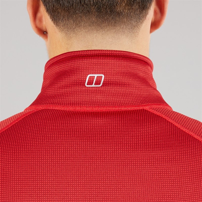 Berghaus Mens Bardney Full Zip Fleece Jacket Dark Red - Image 5