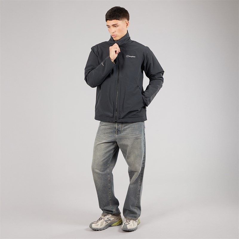 Berghaus Mens Woodwalk Hydroshell Waterproof Jacket Black - Image 4