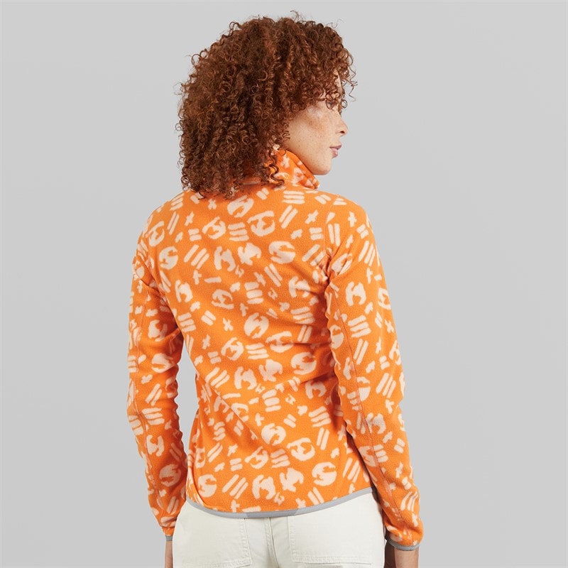 Berghaus Womens Burtoft Half Zip Fleece Jacket Orange/Light Orange - Image 2