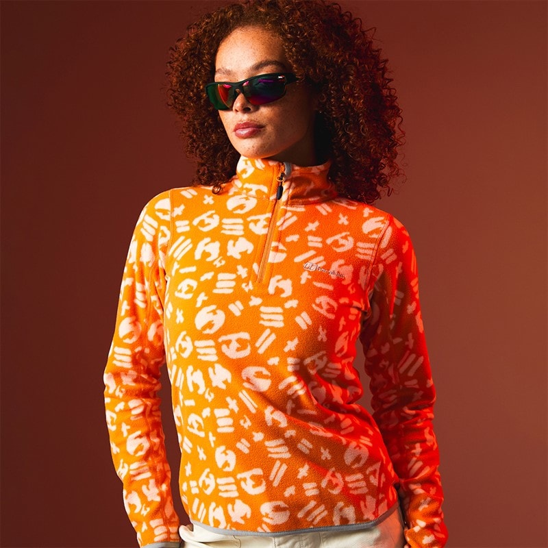 Berghaus Womens Burtoft Half Zip Fleece Jacket Orange/Light Orange - Image 3