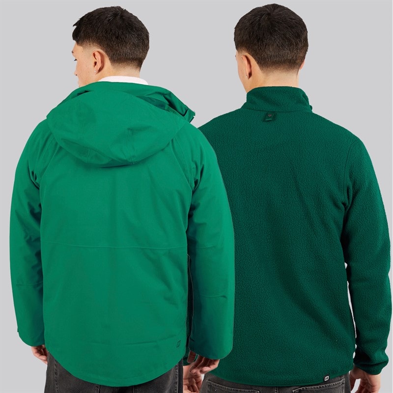 Berghaus Mens Roam Gemini Hydroshell Waterproof 3in1 Jacket Green - Image 2